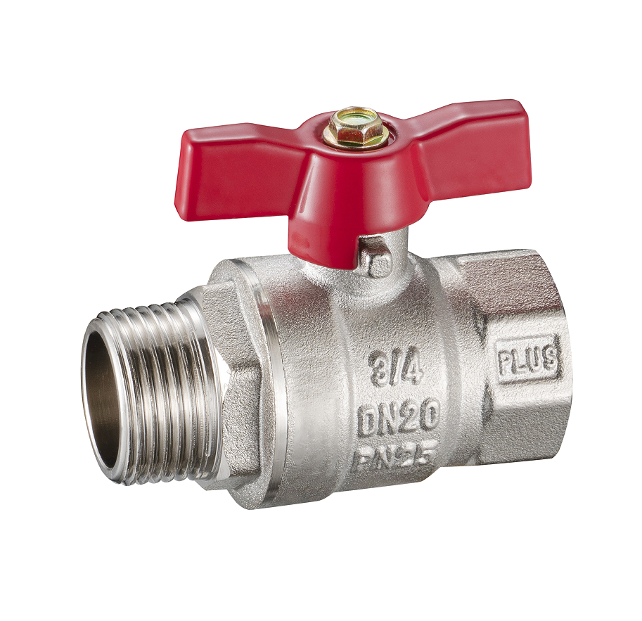 Brass Ball Valve - 2010 (Normal Bore, Heavy Type and Long Threads FF, PN25)