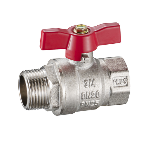 Brass Ball Valve - 2010 (Normal Bore, Heavy Type and Long Threads FF, PN25)